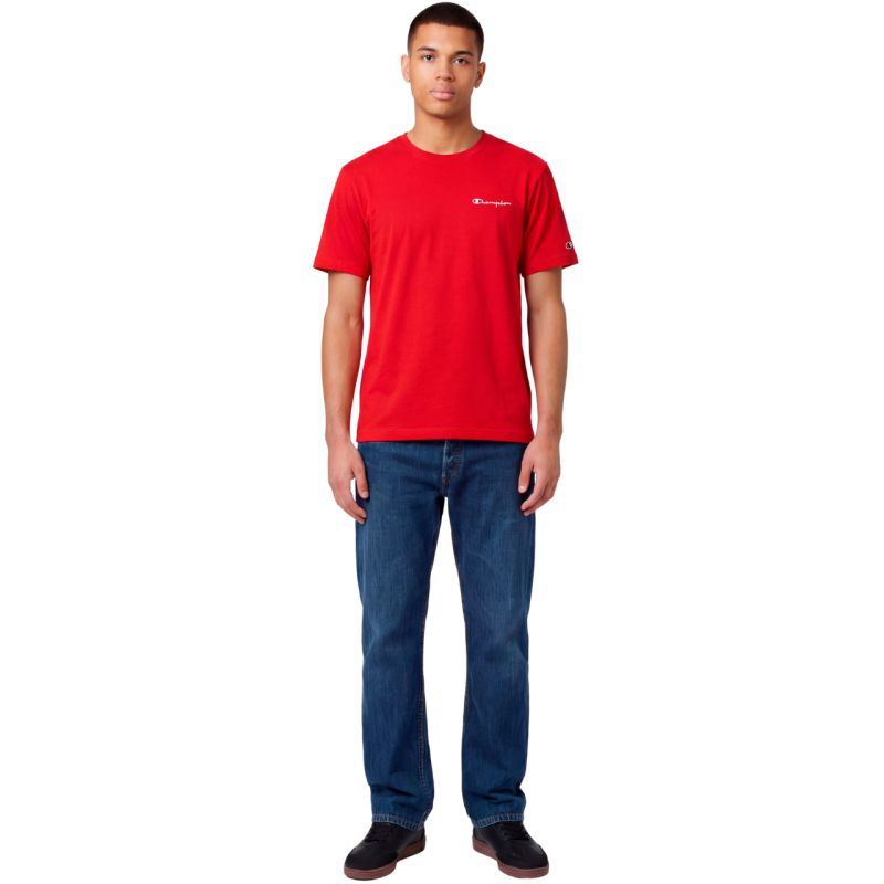 Men's Champion SS Tee red 221798 RS067 piros férfi póló