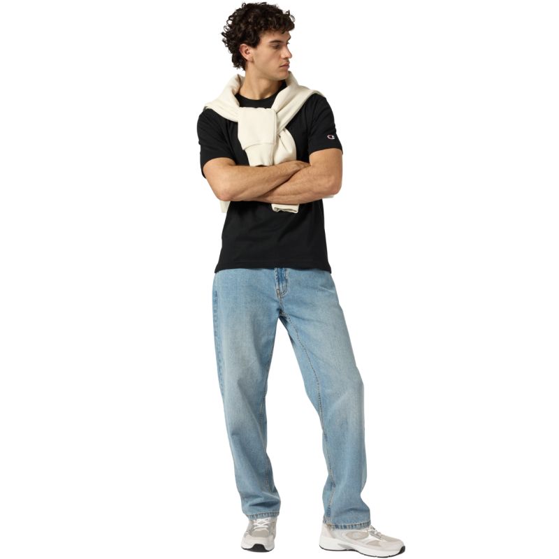 Champion Men's SS Tee 220278 KK001 fekete férfi póló