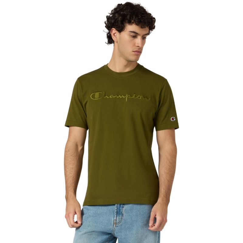 Champion Men's SS Tee Olive férfi 220273GS585