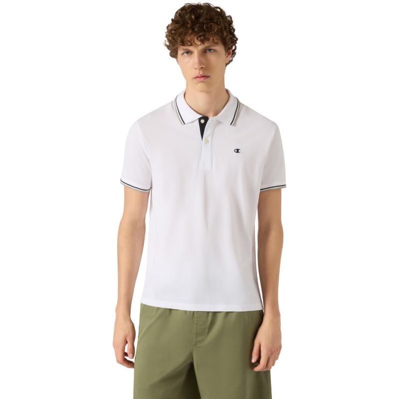 Champion shirt 220897 WW006 fehér férfi galléros póló