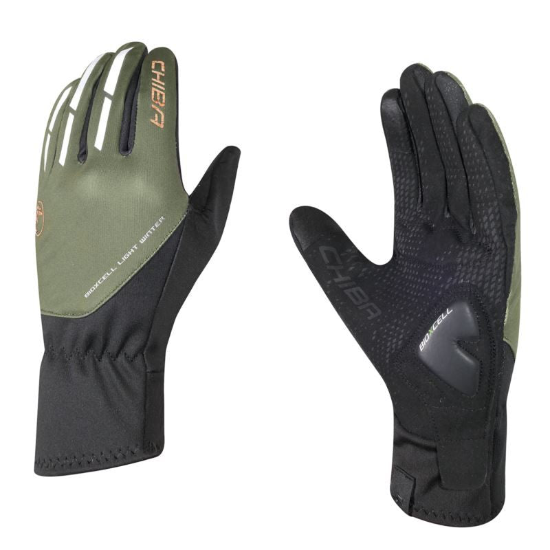 CHIBA BIOXCELL LIGHT WINTER gloves oliva kerékpáros kesztyű