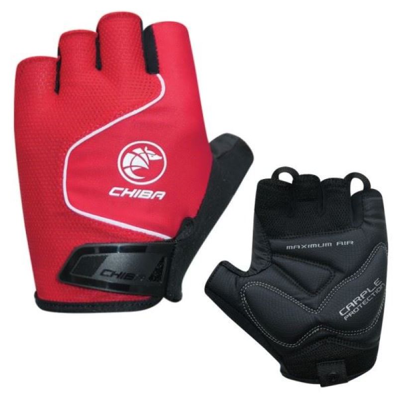 CHIBA COOL AIR gloves red piros kerékpáros kesztyű