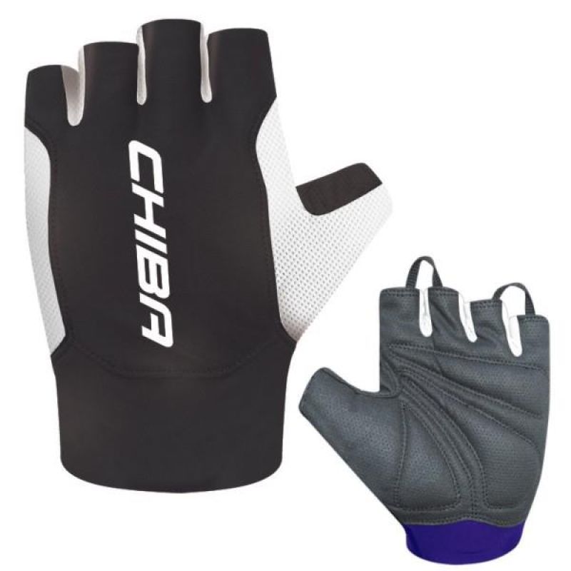 CHIBA MISTRAL gloves black fekete kerékpáros kesztyű