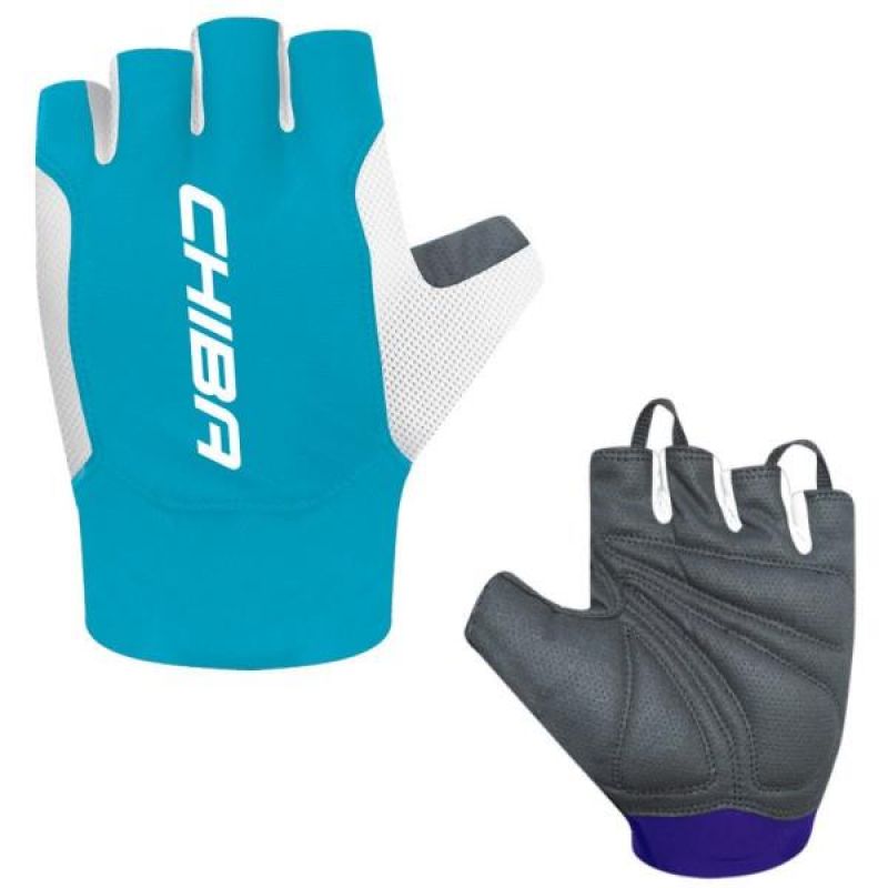 CHIBA MISTRAL gloves turquoise türkiz kerékpáros kesztyű