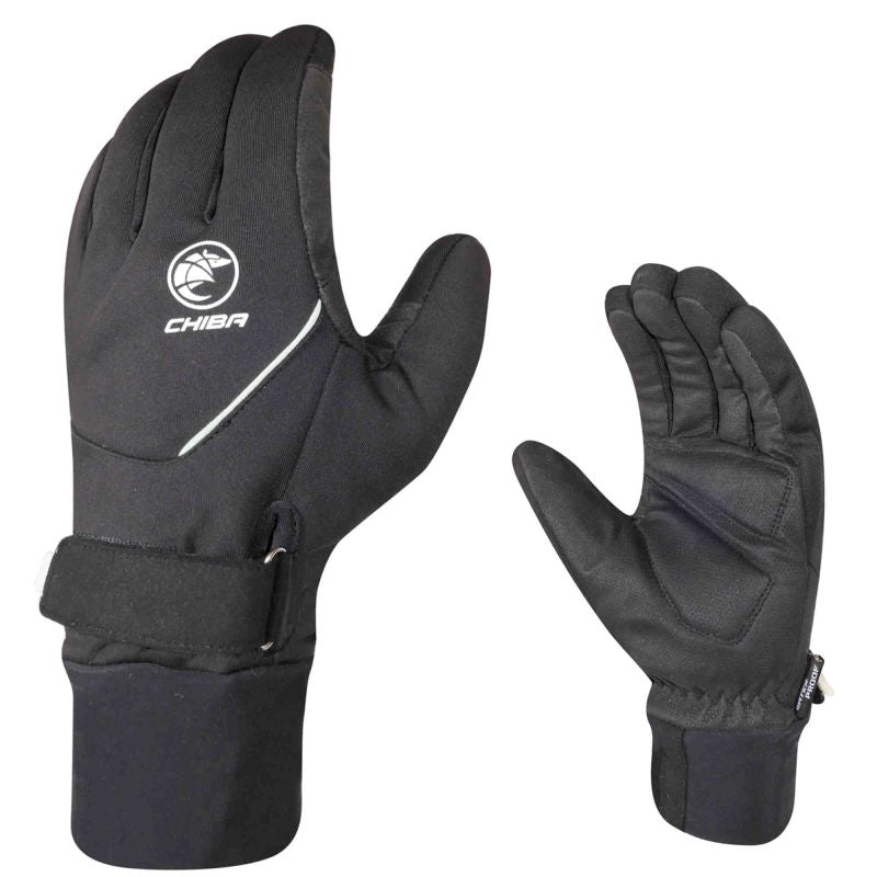 CHIBA RAIN PRO Gloves black-white kerékpáros kesztyű, fehér