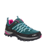CMP Rigel Low WP women's trekking turquoise türkiz cipő női
