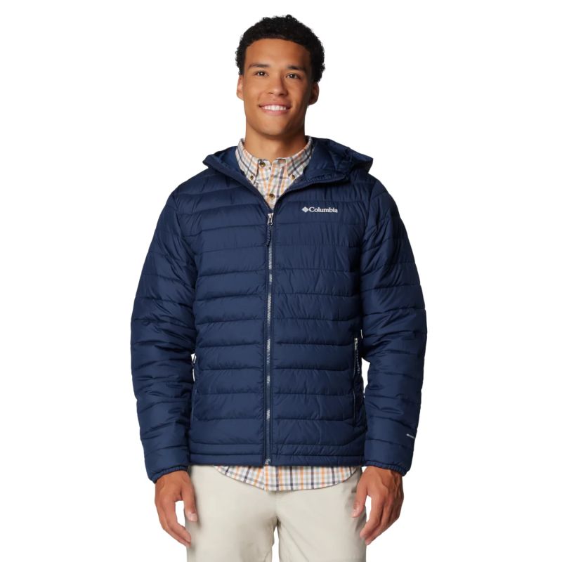 Columbia Powder Lite II Férfi Télikabát - Sötétkék 2086944464