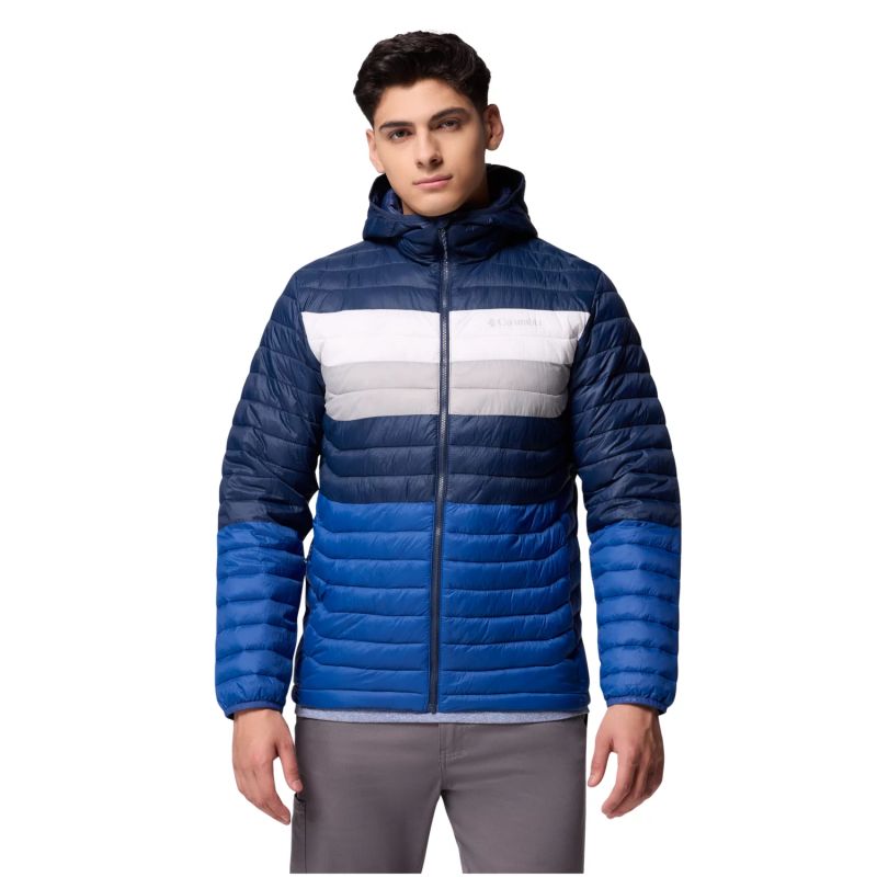 Columbia Powder Pass Hooded Jacket kék dzseki