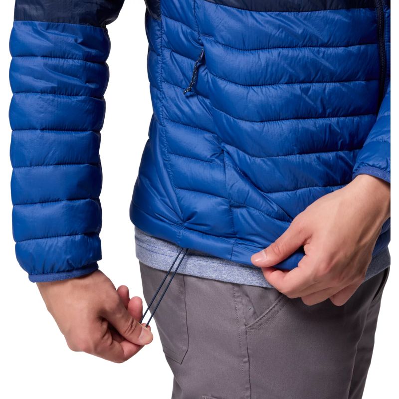 Columbia Powder Pass Hooded Jacket kék dzseki