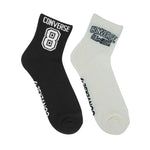 Converse 2-pack socks white, black E1345A