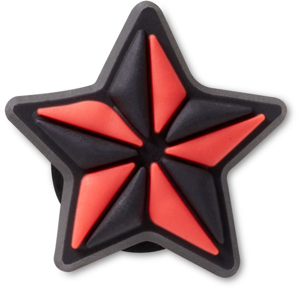 Black and Red Star Tattoo