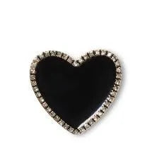 Crocs Black Heart with Gold Outline Egyéb - Sportmania.hu