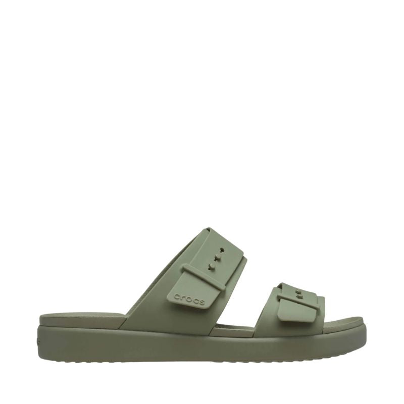 Crocs Brooklyn Buckle Low Women's Slides 211215 3BX zöld női papucs
