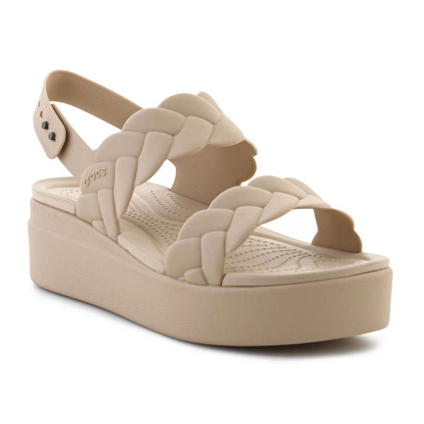 Crocs Brooklyn Woven Low Wedge W 209977-212 sandals Cipő - Sportmania.hu