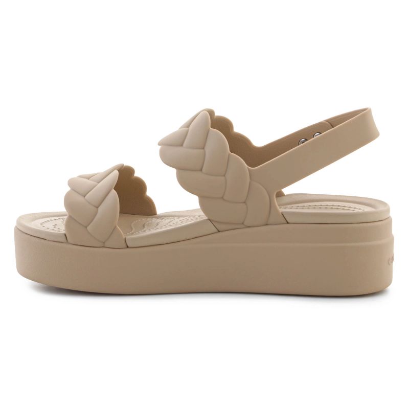 Crocs Brooklyn Woven Low Wedge W 209977-212 sandals Cipő - Sportmania.hu