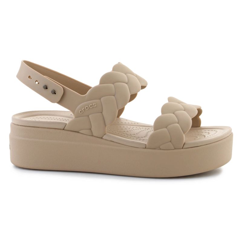 Crocs Brooklyn Woven Low Wedge W 209977-212 sandals Cipő - Sportmania.hu