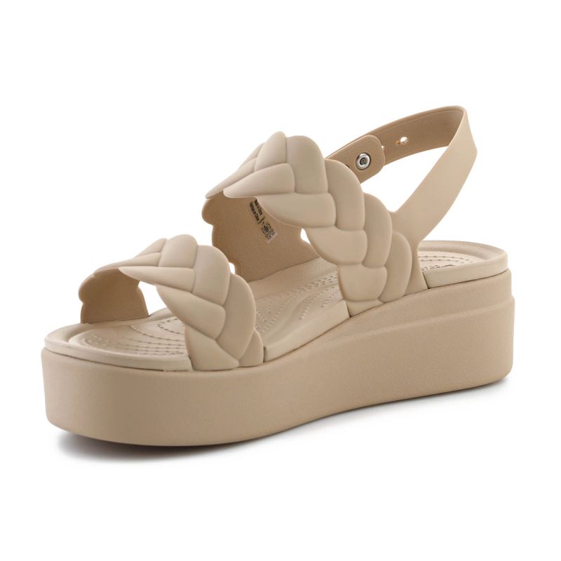 Crocs Brooklyn Woven Low Wedge W 209977-212 sandals Cipő - Sportmania.hu