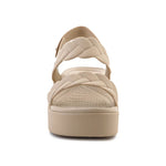 Crocs Brooklyn Woven Low Wedge W sandals női szandál