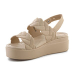 Crocs Brooklyn Woven Low Wedge W sandals női szandál
