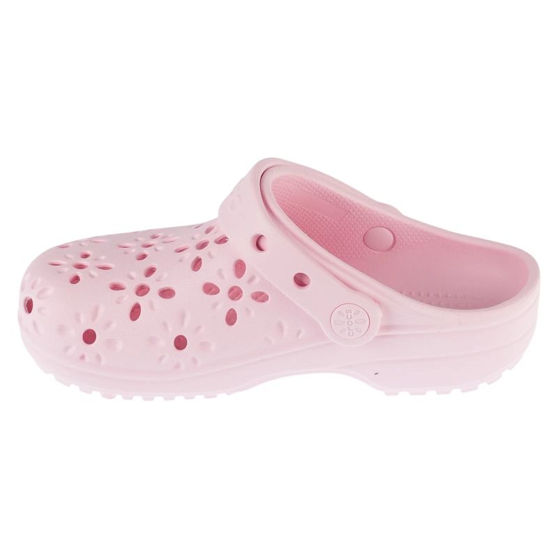 Crocs Classic Floral Cut Out Clog Kids Pink 28/29 gyerek papucs 210943-6ZW