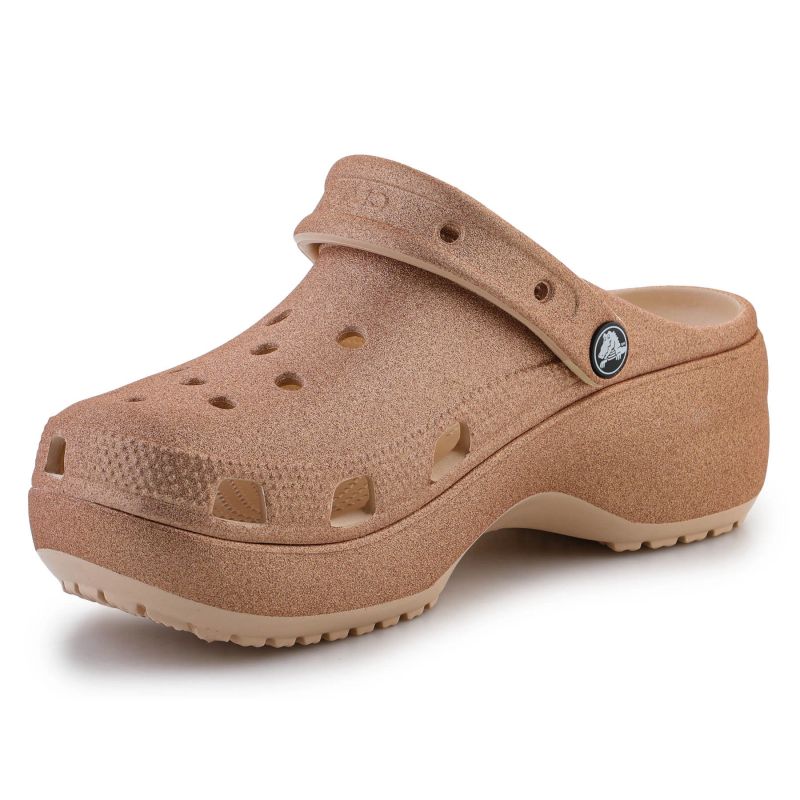 Crocs Classic Platform Glitter Clog W 207241-2DS flip-flops Cipő