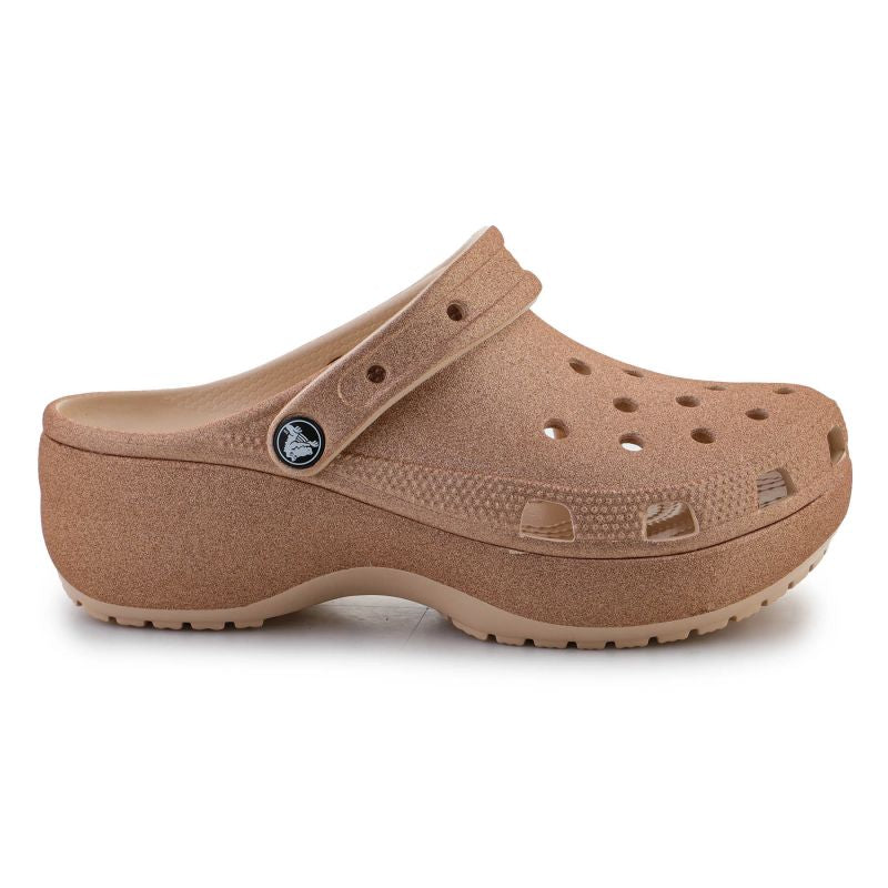 Crocs Classic Platform Glitter Clog W 207241-2DS flip-flops Cipő