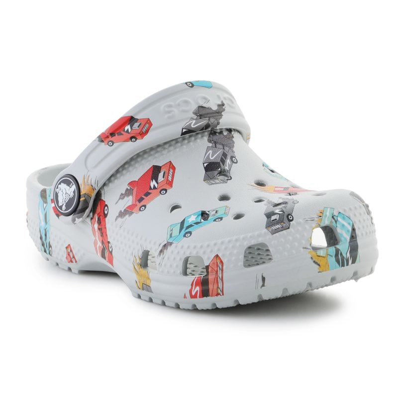 Crocs Classic Race Cars Graphic Jr 210992-1nn Flip-flops