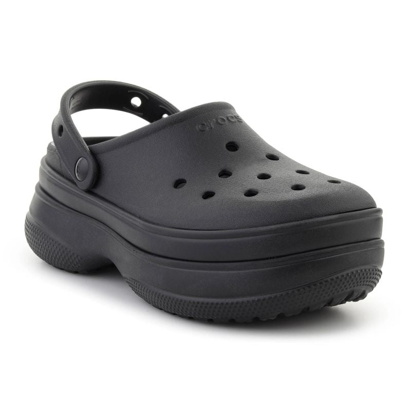Crocs CLASSIC STACKED CLOG /BLACK fekete unisex