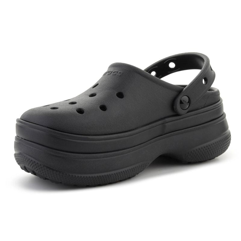 Crocs CLASSIC STACKED CLOG /BLACK fekete unisex