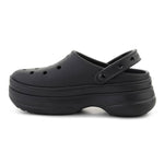 Crocs CLASSIC STACKED CLOG /BLACK fekete unisex