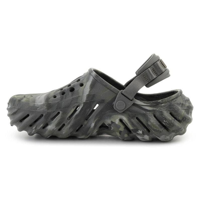 Crocs ECHO MARBLED CLOG DUSTY /MULTI oliva unisex