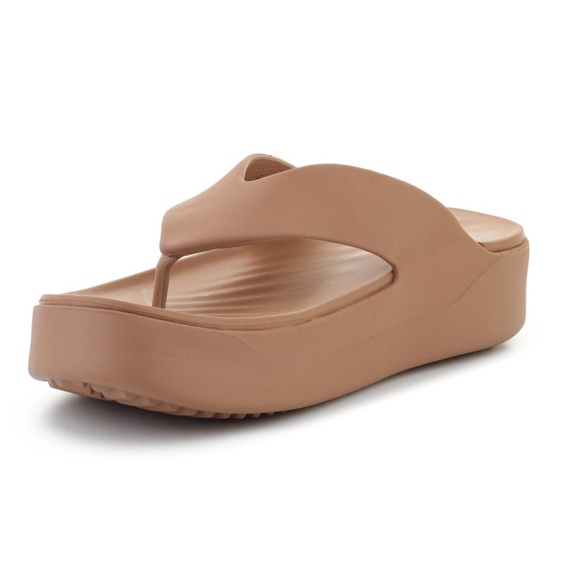 Crocs GATAWAY PLATFORM FLIP MILK CHOCOLATE