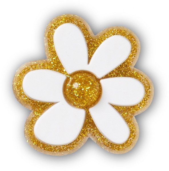 Crocs Gold and White Floral unisex