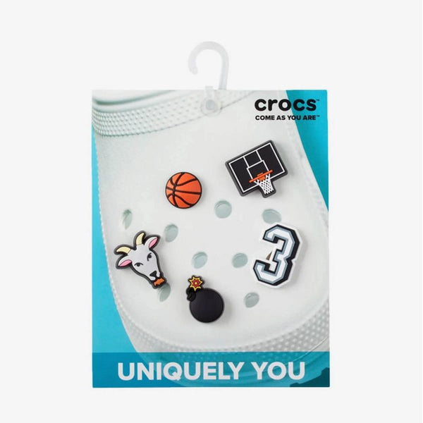 Crocs Jibbitz™ Basketball Star 5 Pack 10009750 pins Kiegészítők