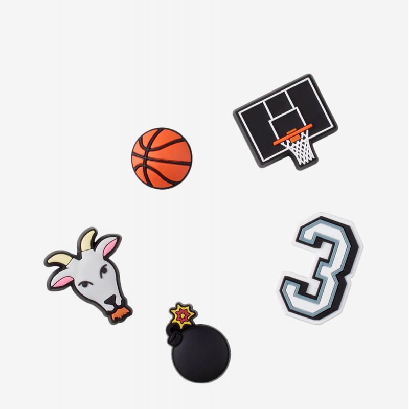 Crocs Jibbitz™ Basketball Star 5 Pack 10009750 pins Kiegészítők