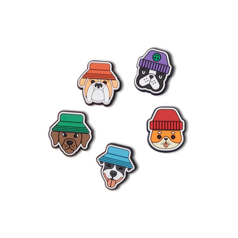 Crocs Jibbitz™ Dogs In Hats 5 Pack Pins 10012184 Kiegészítők