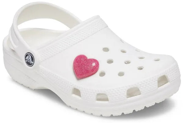 Crocs Pink 3D Glitter Heart unisex