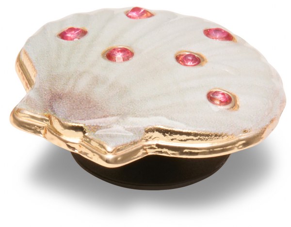 Seashell With Pink Gems