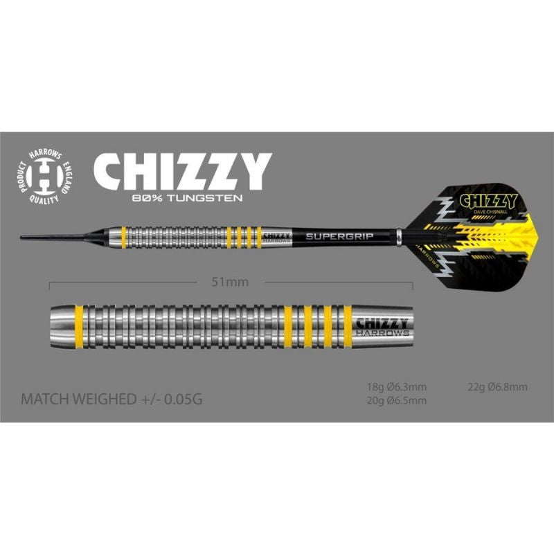 Darts Harrows Chizzy Brass Softip Hs-tnk-000013872 - Sportmania.hu