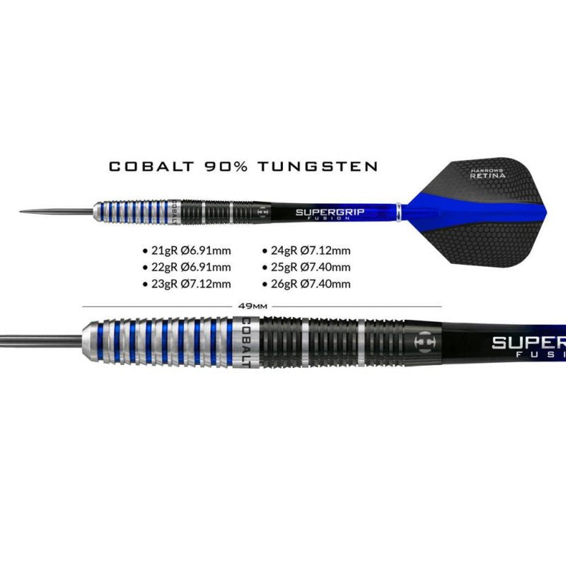 Darts Harrows Cobalt 90% Steeltip Hs-tnk-000013299