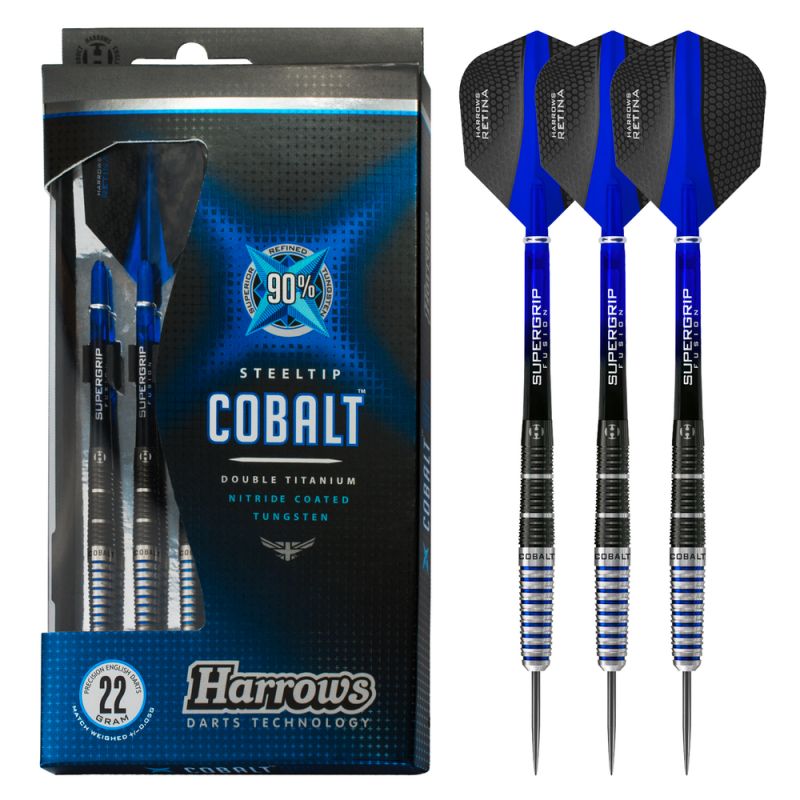 Darts Harrows Cobalt 90% Steeltip Hs-tnk-000013299