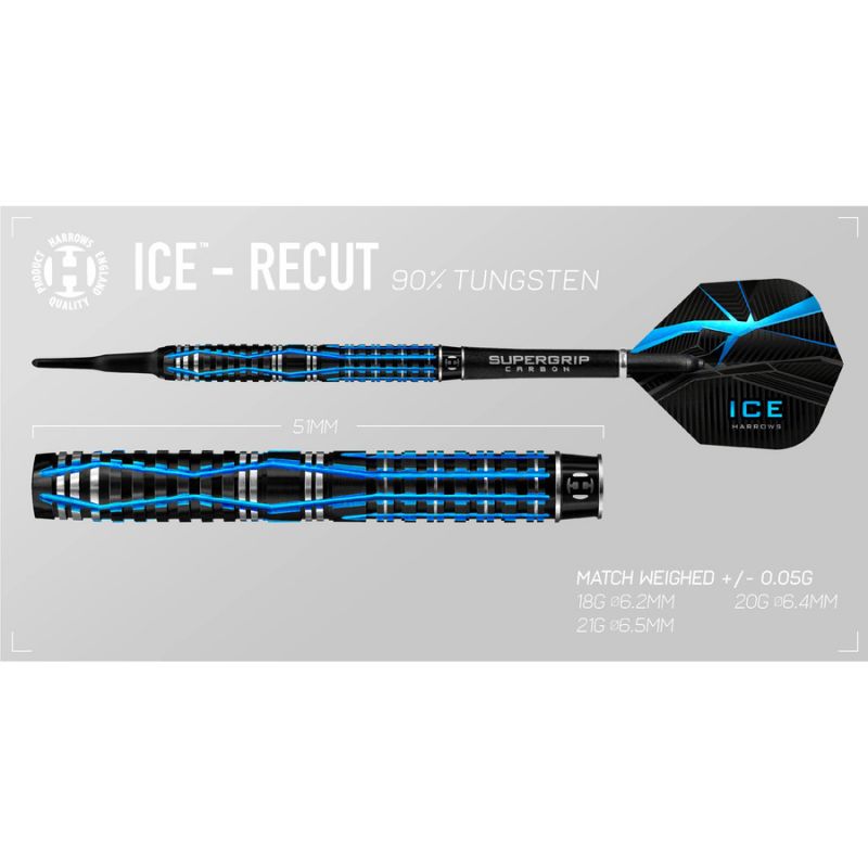 Darts Harrows Ice Recut 90% Softip Hs-tnk-000016032