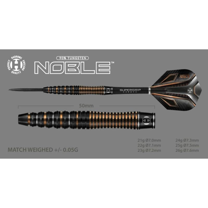 Darts Harrows Noble 90% Steeltip Hs-tnk-00001389
