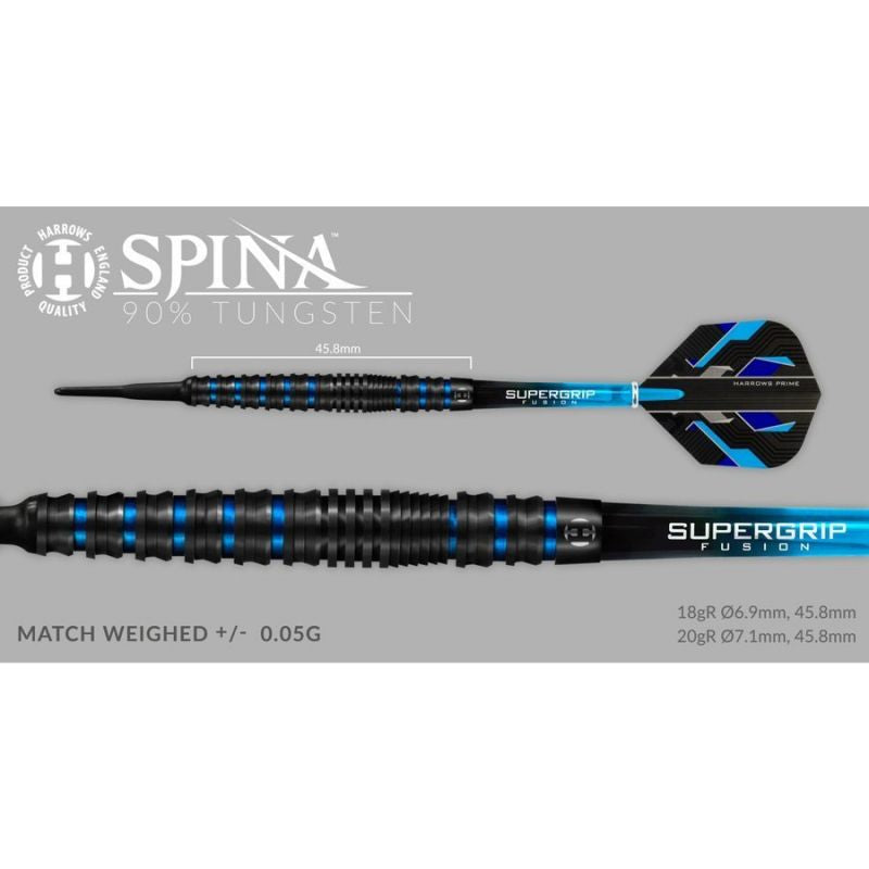 Darts Harrows Spina Black 90% Softip Hs-tnk-000013753