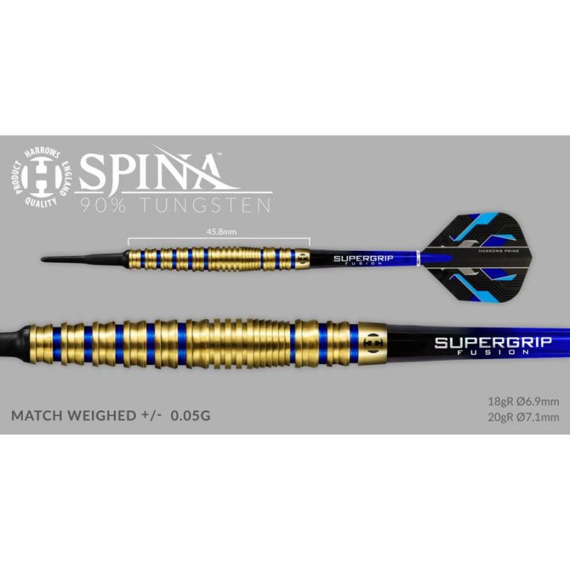 Darts Harrows Spina Gold 90% Softip Hs-tnk-000013752