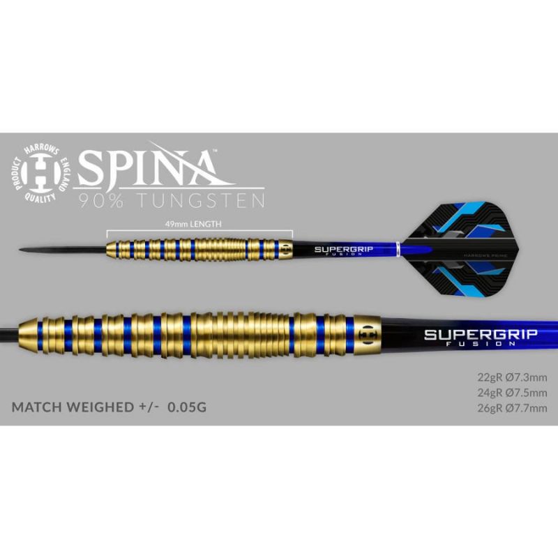 Darts Harrows Spina Gold 90% Steeltip Hs-tnk-000013751