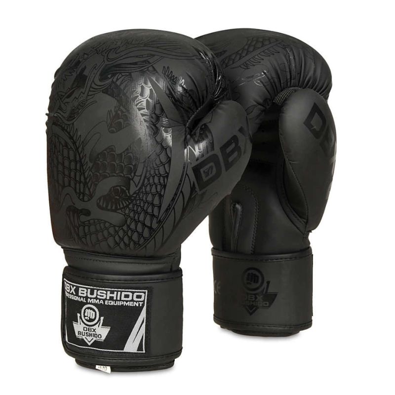 DBX Bushido 8oz - Dragon - Valor Series fekete boxkesztyű
