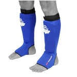 DBX Bushido Flexible Shin Guards - Shinrage Blue kék védőfelszerelés