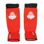 DBX Bushido Flexible Shin Guards - Shinrage Red piros védőfelszerelés