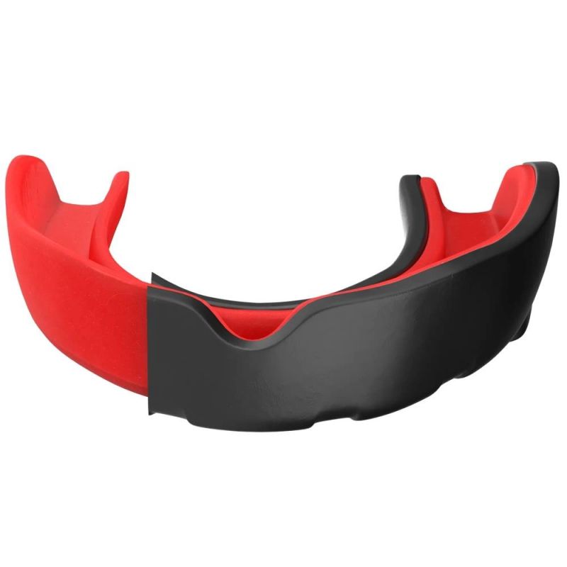 DBX Bushido Gel Mouthguard + Box - Black and Red | GelTech dla dzieci Fogvédő